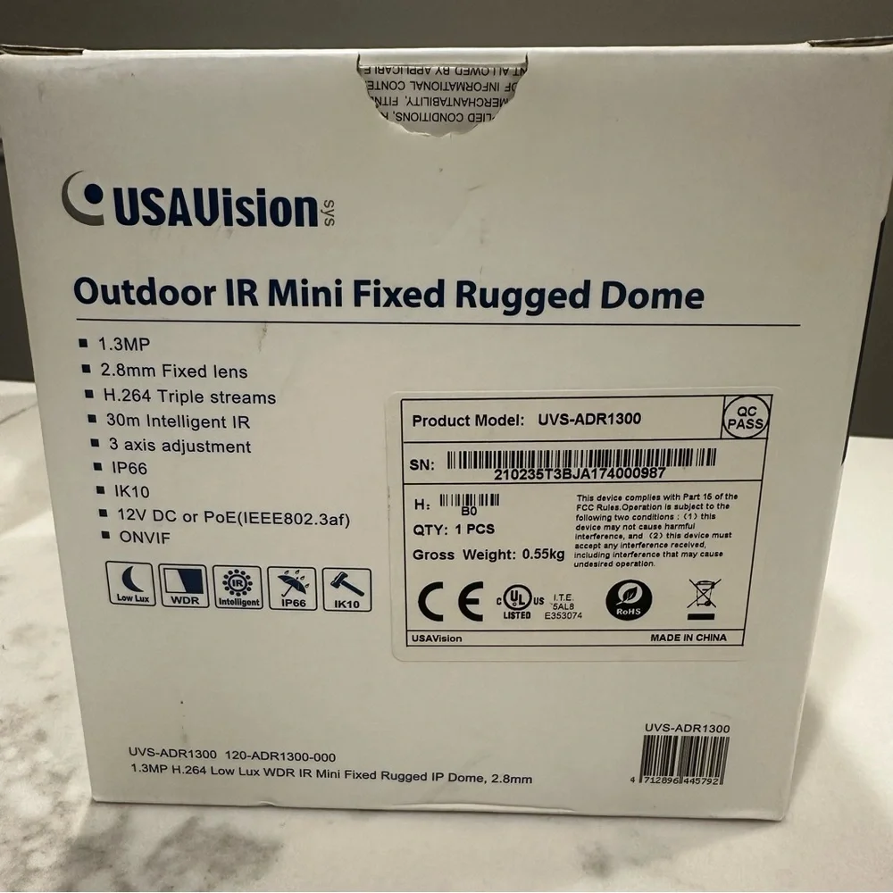 USAVision ADR Outdoor IR Mini Dome Camera
